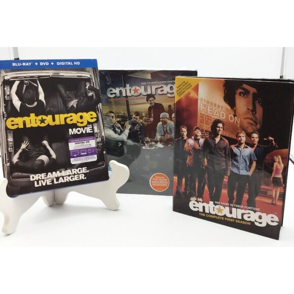 ENTOURAGE Complete Season 1 2 + Movie Blue Ray New & Pre-owned HBO Mark Wahlberg - Picture 1 of 6